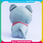 عروسک گربه پاپیون دار طوسی